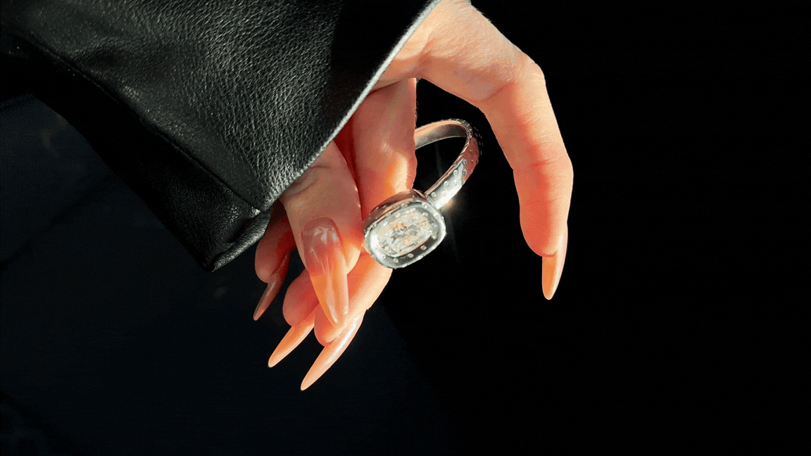 Time Moissanite Bangle