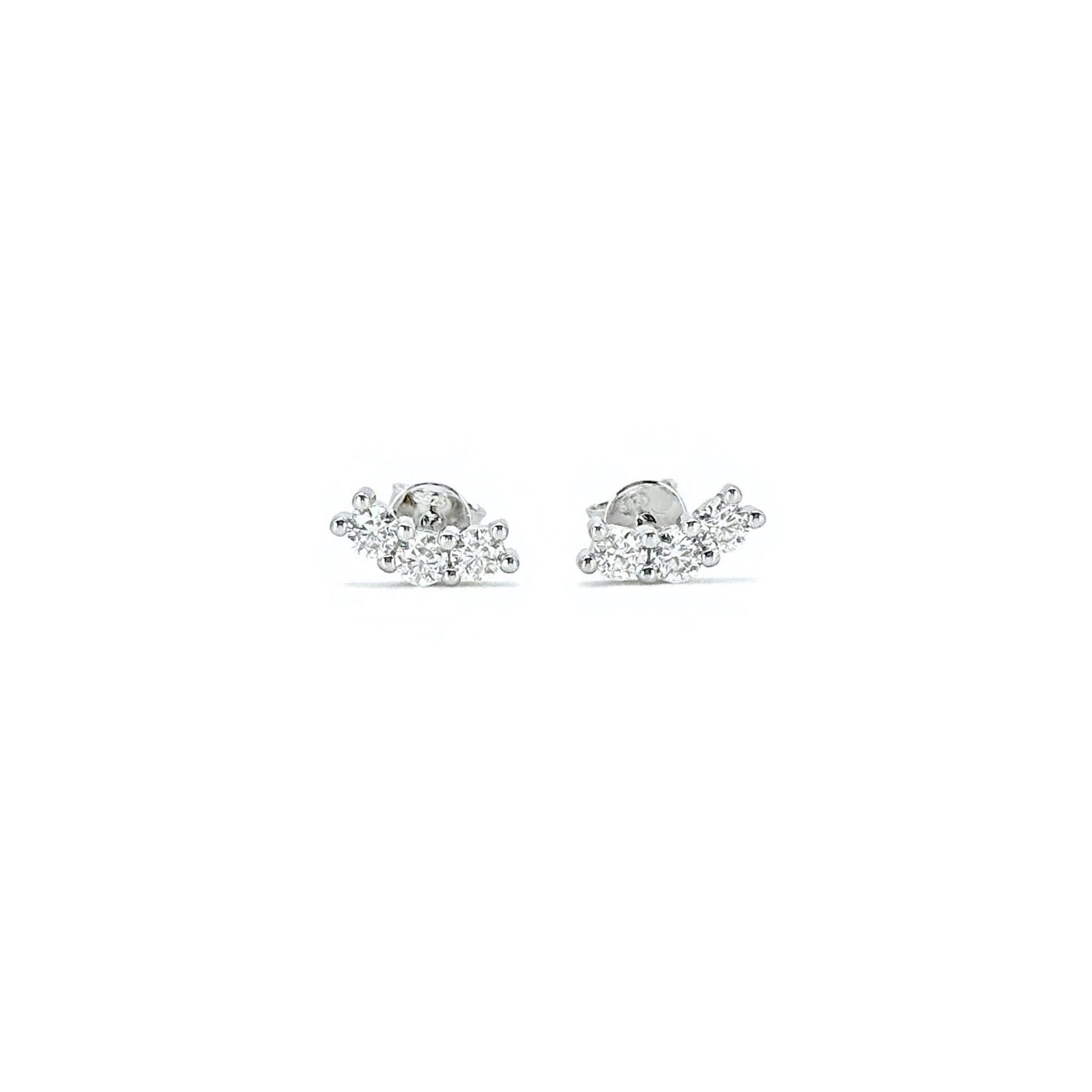 Cluster Moissanite Earrings
