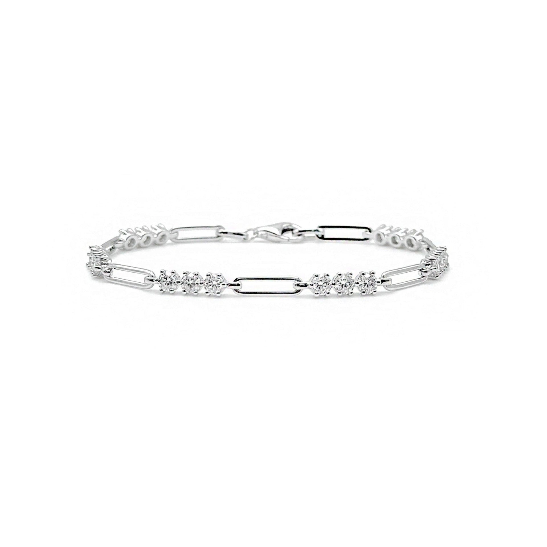 Trio Trombone Moissanite Bracelet