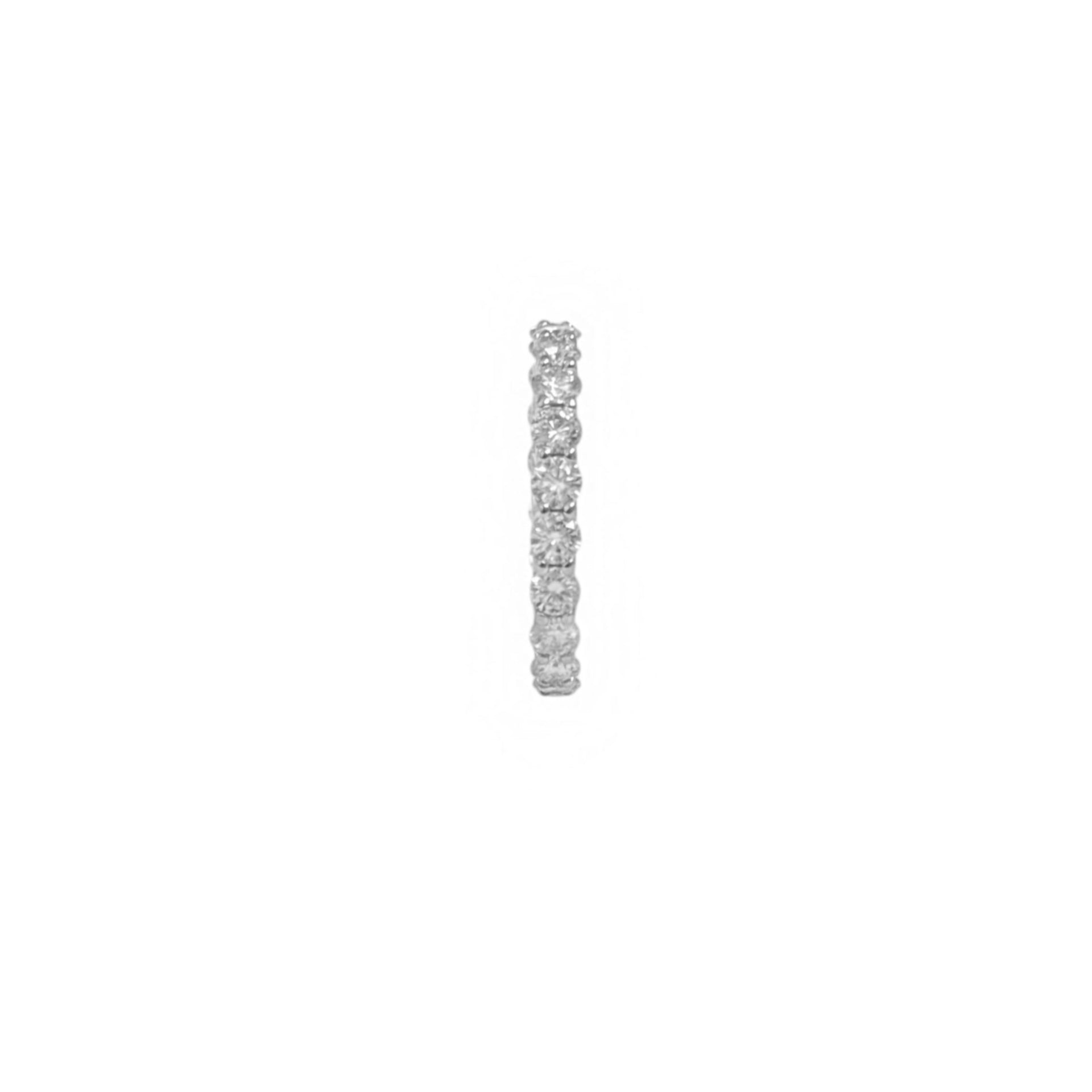 U Prong Round Cut Eternity Band