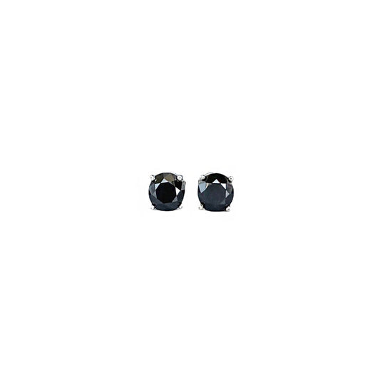 Black Moissanite Stud Earrings