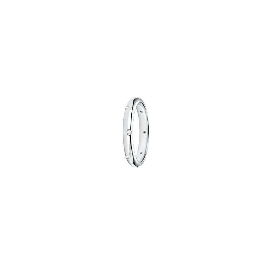 Halo Moissanite Band