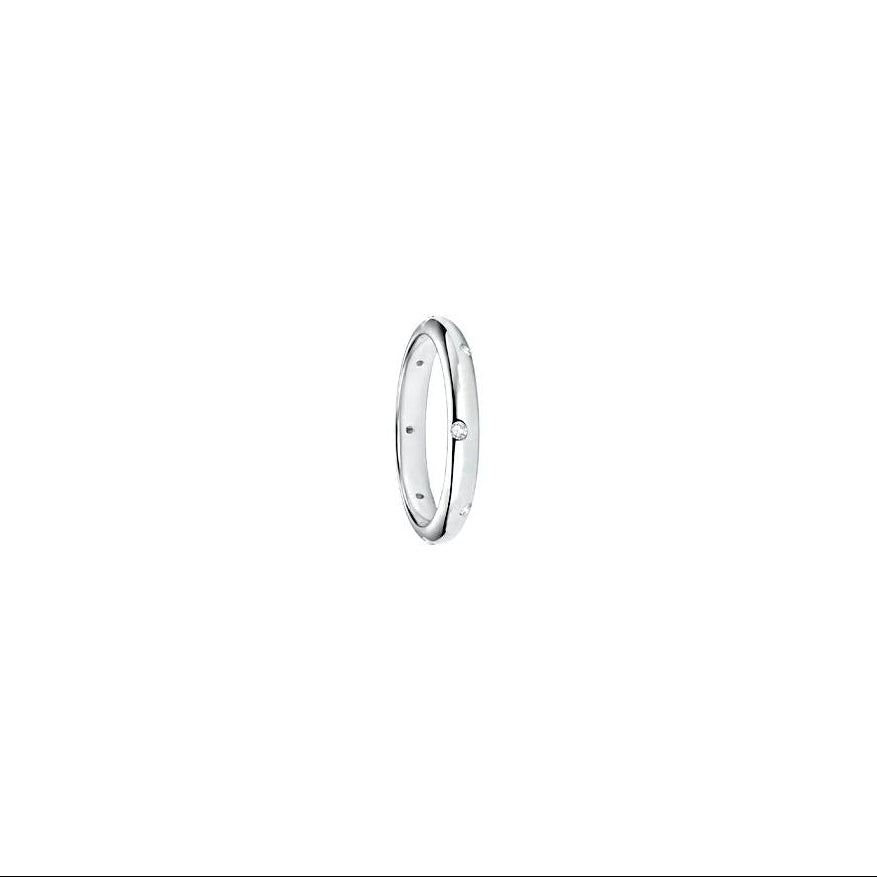 Halo Moissanite Band