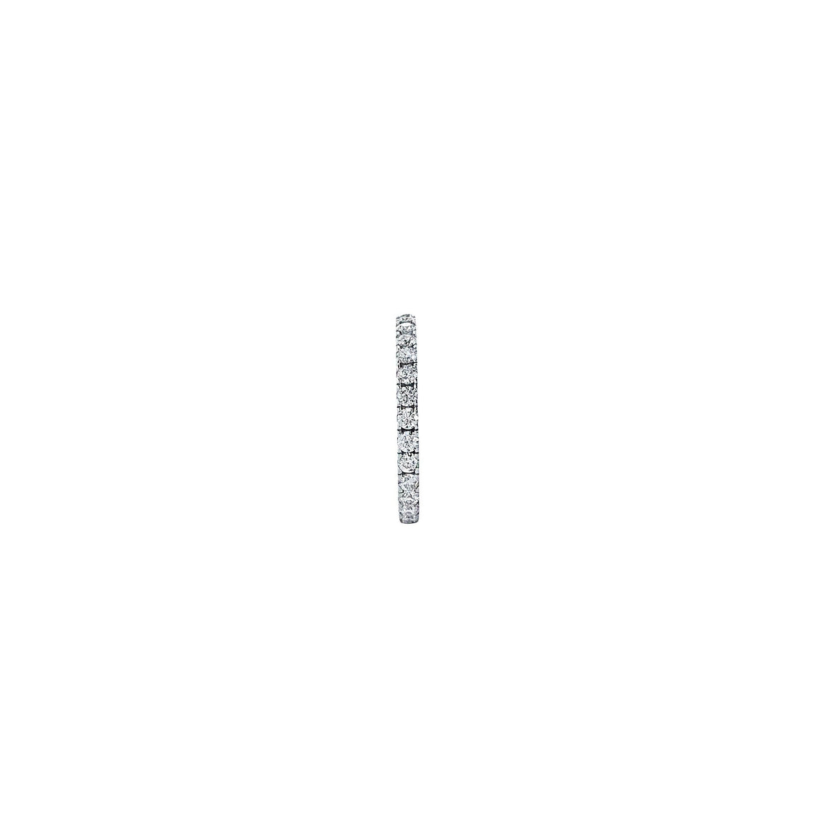 The Vault - 2MM Round Cut Eternity Moissanite Band