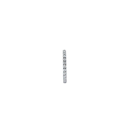 The Vault - 2MM Round Cut Eternity Moissanite Band