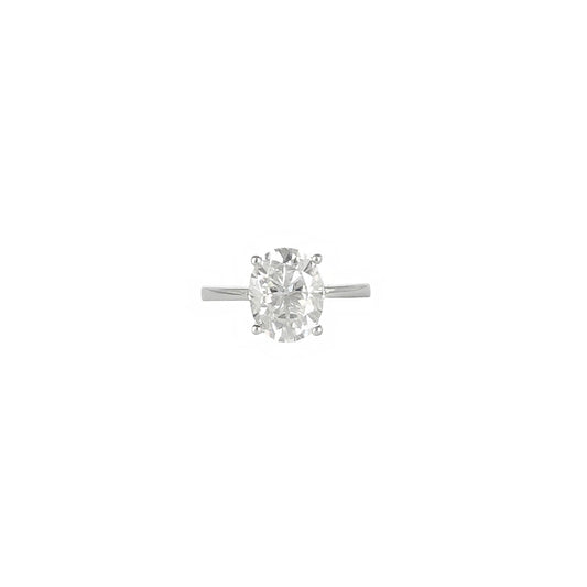 The Vault - 3CT Oval Cut Basket Moissanite Ring