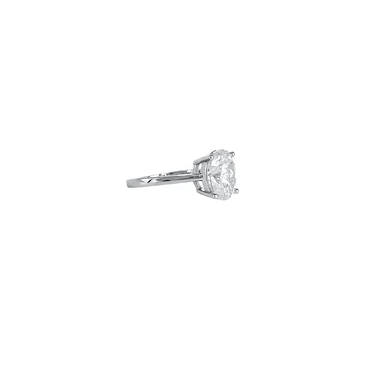 The Vault - 3CT Oval Cut Basket Moissanite Ring