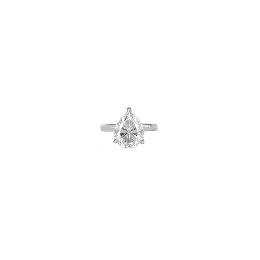The Vault - 4.5CT Pear Cut Moissanite Ring
