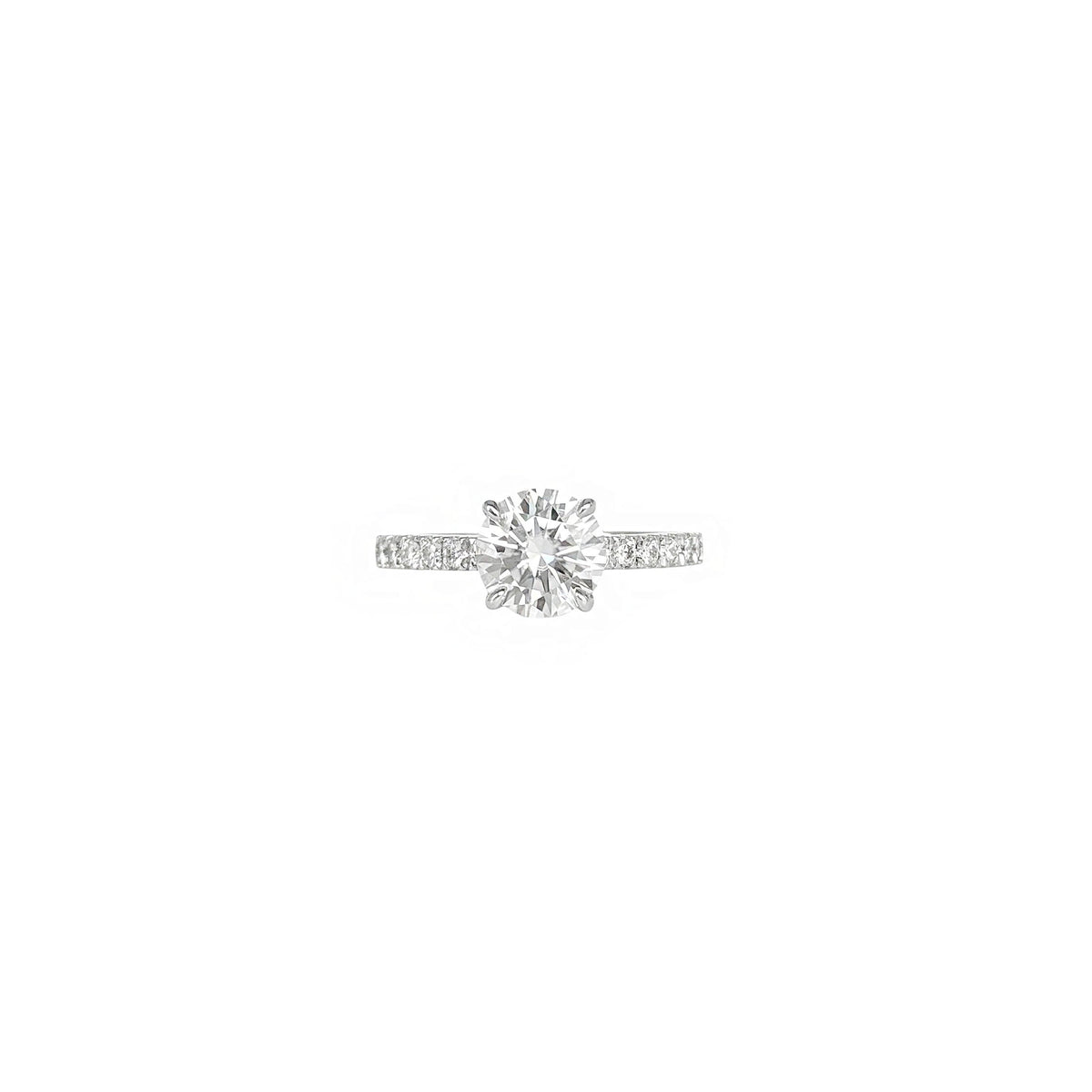 The Vault - Round Cut Moissanite Ring