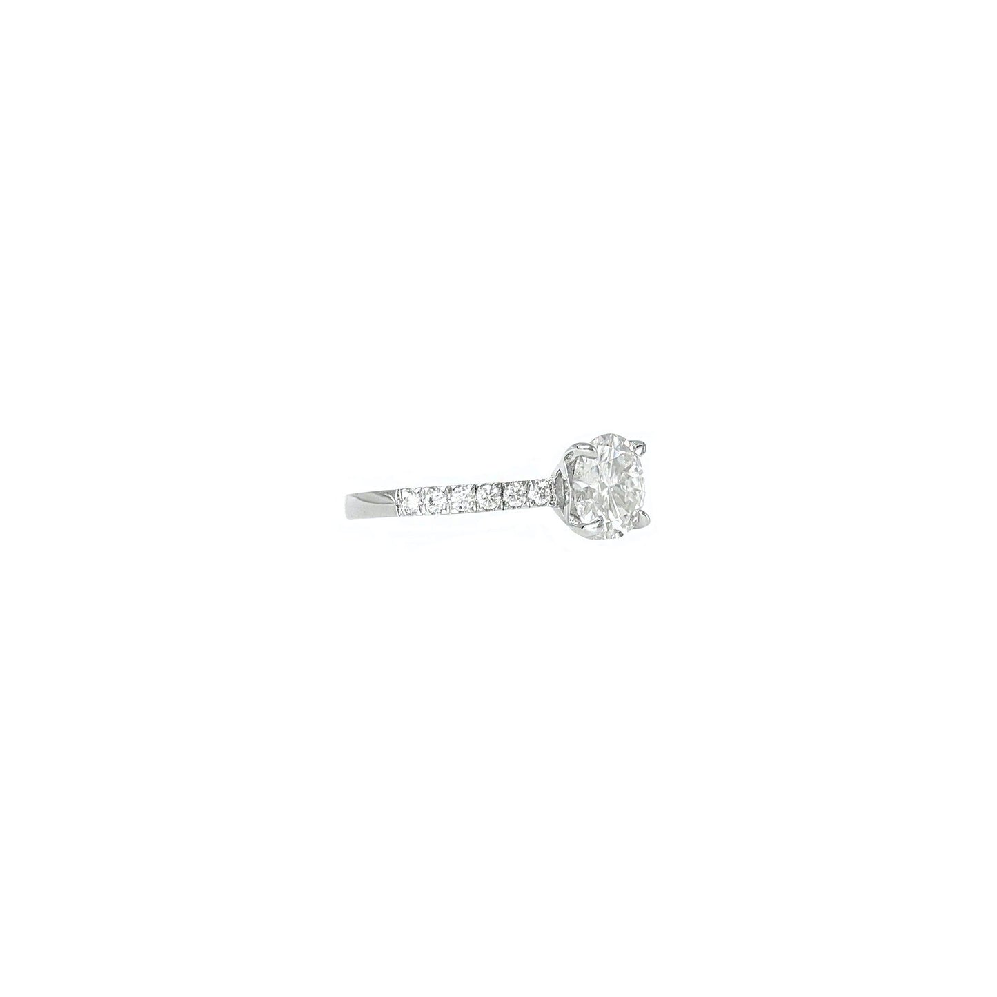 The Vault - Round Cut Moissanite Ring