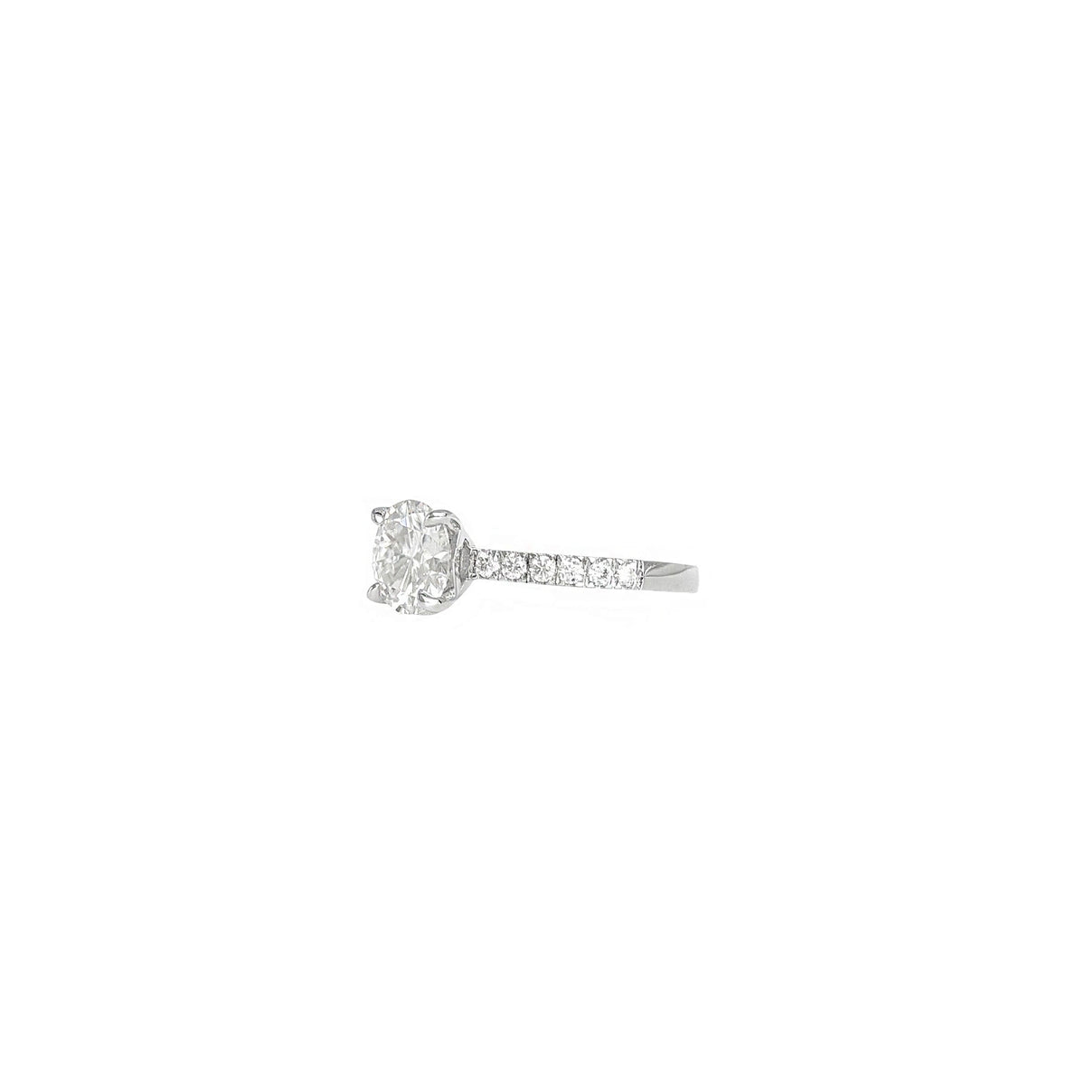 The Vault - Round Cut Moissanite Ring