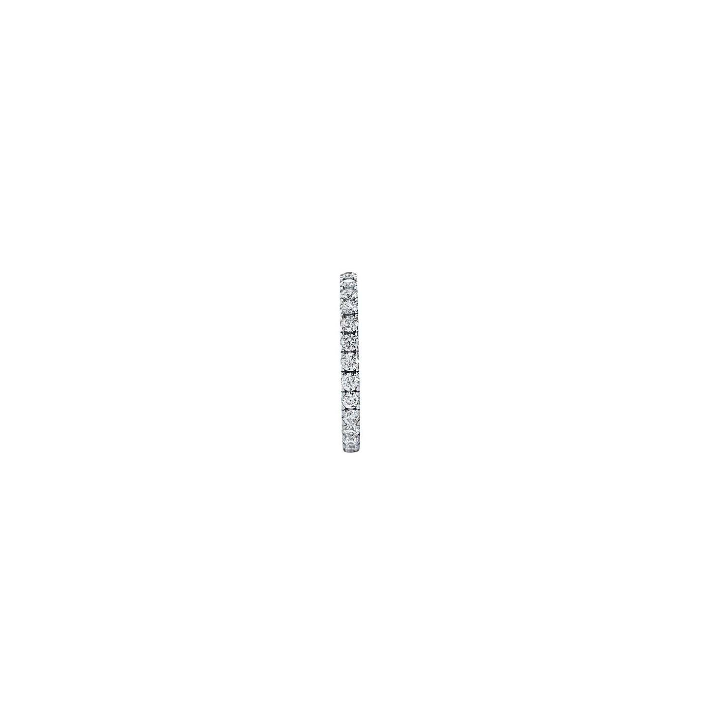 The Vault - 2MM U-Prong Round Cut Eternity Moissanite Band