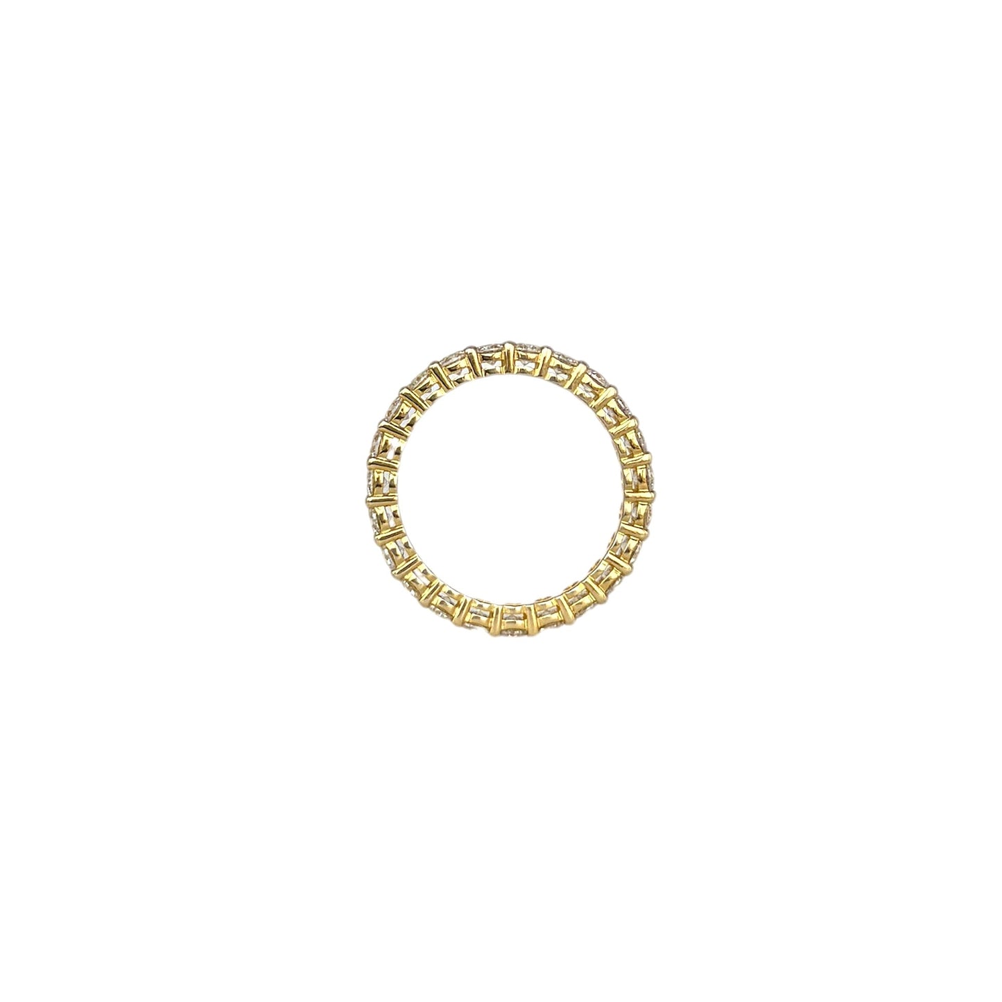 Round Cut Moissanite Eternity Band